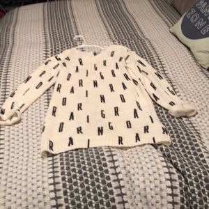 Alphabet knit sweater size small